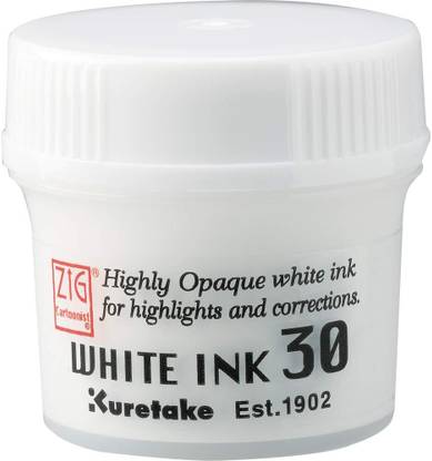 Zig KURETAKE CARTOONIST WHITE INK 30ML Ink Bottle