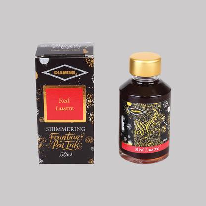 DIAMINE RED LUSTRE SHIMMER 50 ML Ink Bottle