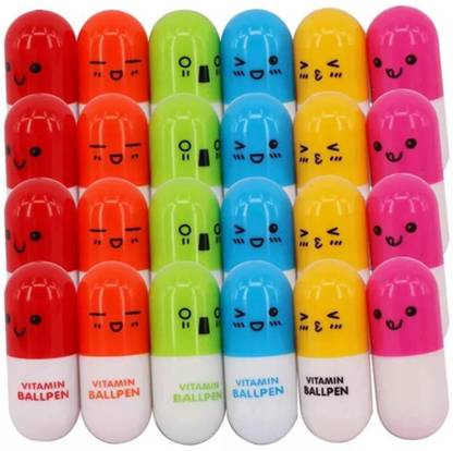Sloies Bulk Capsule Shape Ballpoint Pen Birthday Return Gifts For Kids & Adults Ball Pen