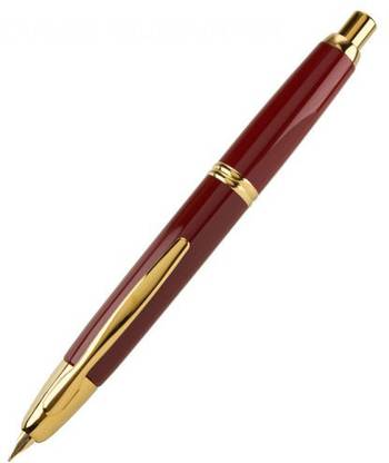 PILOT Capless Decimo Red GT Fountain Pen – 18Kt Gold Medium Nib Fountain Pen