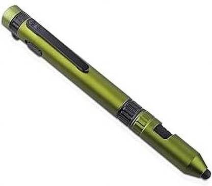 Levin 6 in 1 Multi Functional Military Pen with Compass, Torch, Tools, Phone Stand Ball Pen Refill