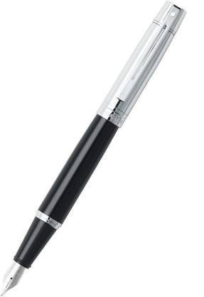 SHEAFFER Gift 300 | E9314 Glossy Black With Chrome Trim (Fine Nib) | Premium Fountain Pen