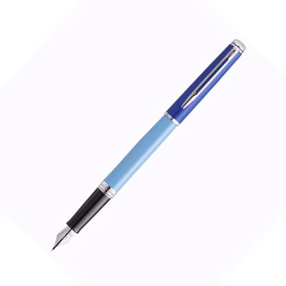 Waterman HEMISPHERE COLOUR BLOCKING BLUE WITH PALLADIUM TRIM – FINE NIB Fountain Pen