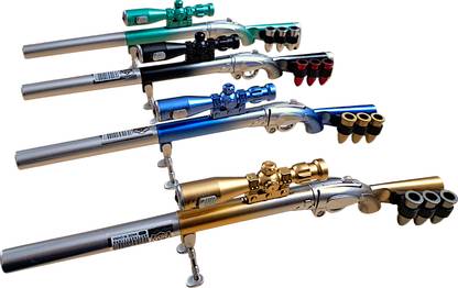 TECHNOCHITRA Machine Gun Shape Pen with LED Light Ball Pen