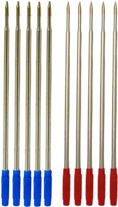 auteur Thin Screw Type Black, Red Thread Refill for Twist Ball Pen 0.6mm Smooth Writing Refill