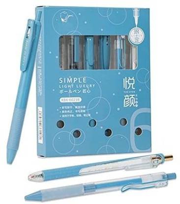 SAH Click Ballpoint Pens For Students, Office And Signing, 0.5mm, Colors Gel Pen