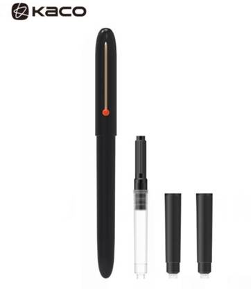 Kaco Retro Black Body Black Ink Fountain Pen