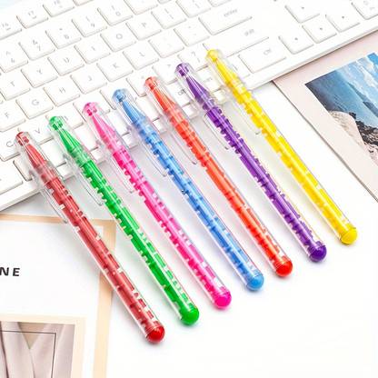 Bwogue 3Pcs Fidget Toy Pens, Ballpoint Pen, Multicolor Maze Pen Puzzle School Student Ball Pen