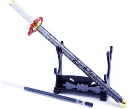 Mubco Anime Demon Slayer Kyojuro Rengoku Sword Model Pen With Refill And Stand Ball Pen