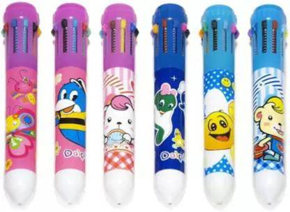 PADORA 10 in 1-color ballpoint pen Student push-type colored pen Multi-function Ball Pen