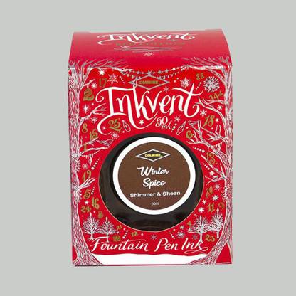 DIAMINE INKVENT RED EDITION WINTER SPICE 50 ML -SHIMMER & SHEEN Ink Bottle
