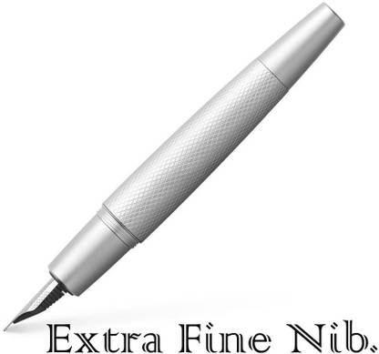 FABER-CASTELL E-MOTION PURE SILVER FOUNTAIN PEN – EXTRA FINE NIB Fountain Pen