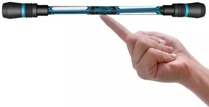 PEEKEY Spinning Rotatable Finger Pen - Non-Slip Coated Spinning Pen Mod Black Gel Pen