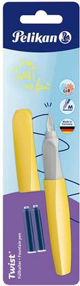 Pelikan Twist Fountain Pen with 2 Ink Cartridges Fountain Pen 820219(Bright Sunshine) Fountain Pen