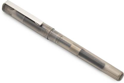 Buzz Cool Black Transparent Plastic Body Fountain Ink Pen Fine Nib Ink Converter