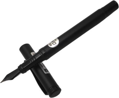 Lestylo Premium 3933 Matte Black Color Frost Fine Nib Designer Metal Body Fountain Pen