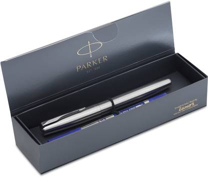 PARKER Frontier Stainless Steel, Chrome Trim Roller Ball Pen