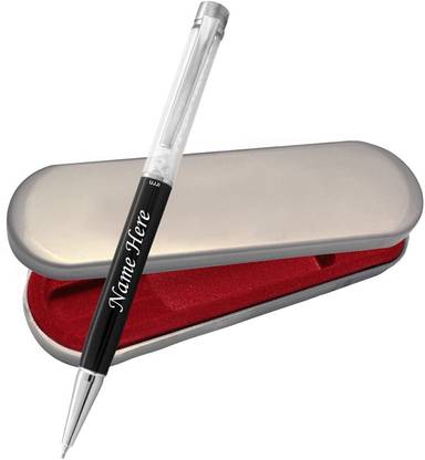 UJJi Cristal Filler Name Engraved Metal Ball Pen