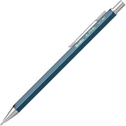 Scrikss 0.7mm Mechanical Pen Pencil | Light Weight | Blue Hexagonal Body | Alpha Series Mechanical Pencil