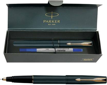 PARKER Frontier Matte Black, Gold Trim Roller Ball Pen