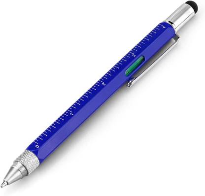 MILLENSIUM Multifunction 6 in 1 Tool Pen with Ballpoint Pen, Touch Screen, Ruler, Spirit Ball Pen