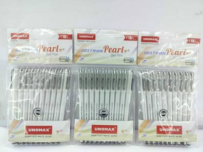 NATH JI Geltron Pearl Black Gel Pen Gel Pen