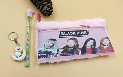 Paper Bear Blackpink Fur Pouch Art EVA Pencil Box