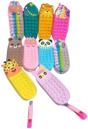 PGM POPIT STATIONERY KIT PO Art Pencil Box CARTOON THEME POPIT CASE Art Plastic Pencil Box