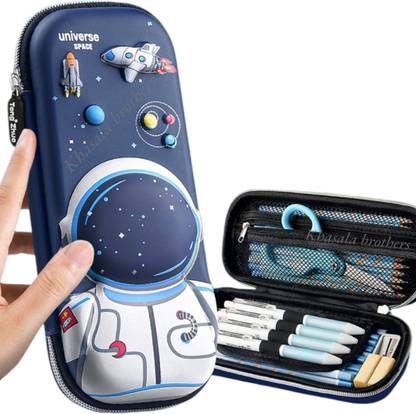 KHASALA BROTHERS Pencil Pouch Space printed Art EVA Pencil Box