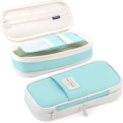 SIRTERIQ Large Capacity Durable Storage Multiple Compartment Pencil Pouch For Girls & Boy Portable Capacity Pencil Pouch For College Student Art Canvas Pencil Boxes