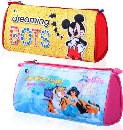DISNEY Pencil Pouch Printed Art Canvas Pencil Boxes