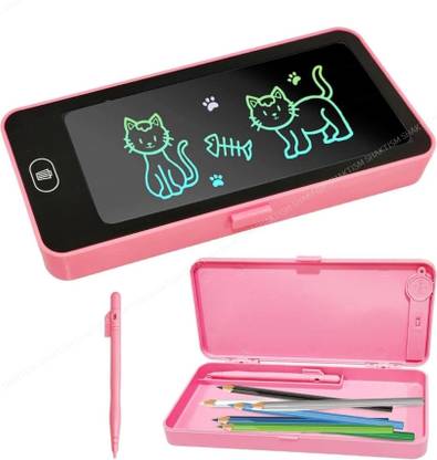 Bazaar LCD Writing Tablet Pencil Box 1 Art Plastic Pencil Box