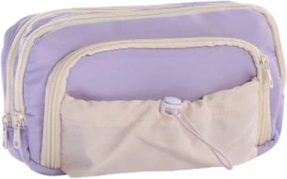 SOKT Pencil Pouch for Girls Large Capacity 5-Layer Woven Fabric Storage Pencil Case and Adjustable Drawstring Pocket Stationery Items for School Art Canvas Pencil Box