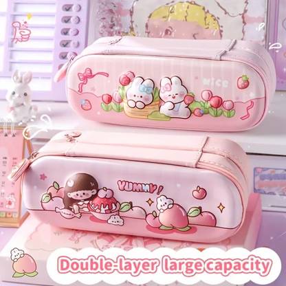 radhey preet Trending & Popular 2 Layer Stationery Storage Case In Quality Material in Famous Carton Print For Kids With More Storage Space in Bright Colors Cases RP1151(30) Art EVA Pencil Box