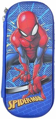 AuM Multipurpose Pencil Pouch Spiderman Art Canvas Pencil Box