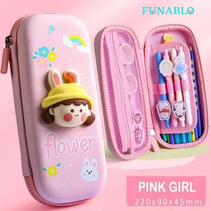 FUNABLO Pencil Flower Art EVA Pencil Box