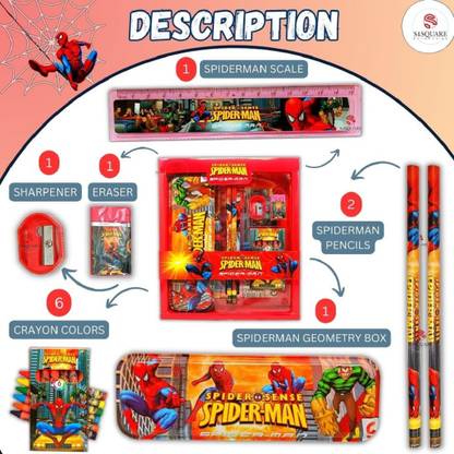 PGM Spider-Man Spider-Man Art Metal Pencil Box spiderman Art Metal Pencil Box