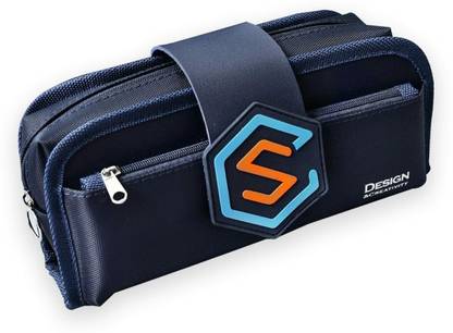 SYGA Large Capacity Pencil Case Large Pencil Pouch S Shape Art Canvas Pencil Box