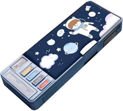 radhey preet Cartoon Print Multi Compartment Button NA Art Plastic Pencil Box
