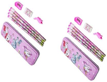 SCB Pencil box Unicorn Art Metal Pencil Boxes