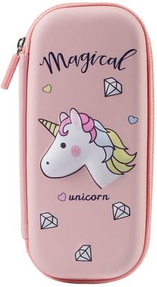 AR Jouiet Mansion Unicorn Diamond Theme 3D Eva Pencil Case Pouch School Stationery Pouch for kids 3D Art EVA Pencil Box