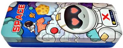 NEUF MART 1 Space Art, Pencil box, double pencil box Art Metal Pencil Box