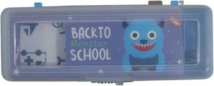Garg Enterprises Geometry Box Monster, Dog Art Plastic Pencil Box
