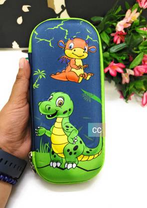 CLICKETYCLACK Dinosaur zipper pouch Art EVA Pencil Box