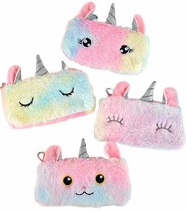 Your Local Store Unicorn Pencil Case Fur Unicorn Assorted Design Art EVA Pencil Boxes