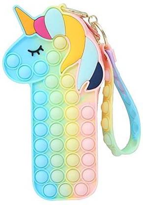 AAPEFLEX Pencil Pouch Unicorn Art EVA Pencil Box