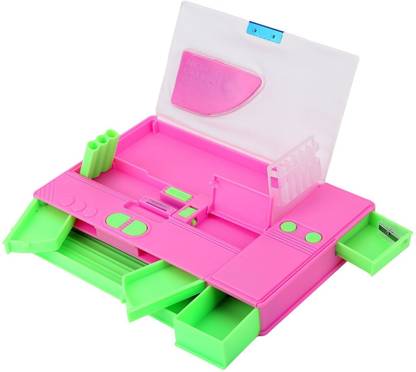 Toyvala JUMBO PENCIL BOX JUMBO PENCIL BOX Art Plastic Pencil Box