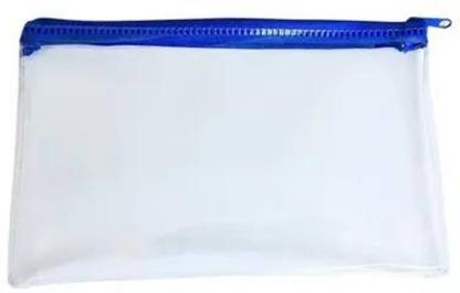 Giftinguru Plain Blue Transparent Pencil Pouch for Kids Pouch Art Polyester Pencil Boxes