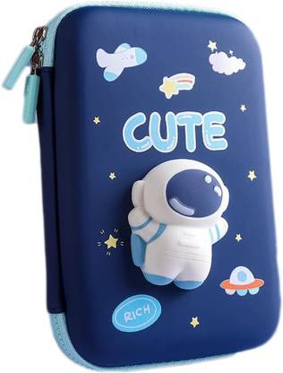Devdhan Pencil Case 3D Space Theme ,Pencil Case Stationary, Classes Imported Heavy Quality Art Artificial Leather Pencil Box