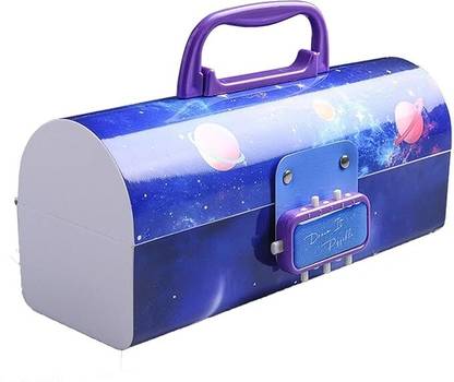 Chiransi 1 Password Lock Pencil Box Art Plastic Pencil Box